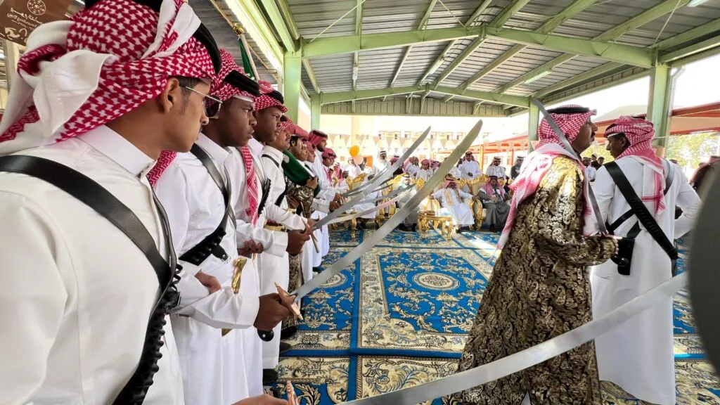 يوم التأسيس في مدرسة فلسطين الابتدائية والمتوسطة ببيشة